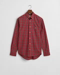 Gant Langarmhemd Rot/Braun/Dunkelrot
