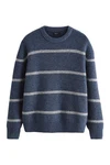 Next Rundhalspullover Regular Fit Blau/Dunkelblau/Grau/Hellblau