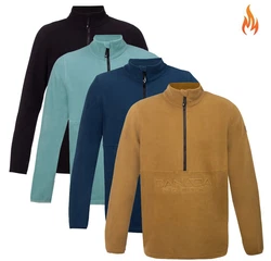 Canada North Herren Strickfleecejacke Halfzip Caribo2 Hellblau/Braun/Schwarz/Orange/Dunkelblau/Grau