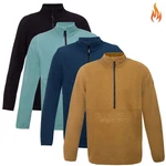 Canada North Herren Strickfleecejacke Halfzip Caribo2 Hellblau/Braun/Schwarz/Orange/Dunkelblau/Grau