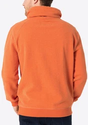 Timezone Sweatshirt Scarf Collar Orange
