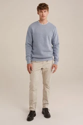 WE Fashion Sweater Grau/Hellblau/Blau