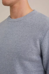 WE Fashion Sweater Grau/Hellblau/Blau