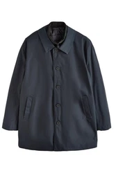 Next Steppmantel mit Trichterkragen Dunkelblau/Schwarz/Blau/Grau/Hellblau