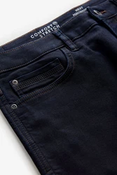 Next Slim-fit-Jeans mit Komfortstretch Dunkelblau/Blau