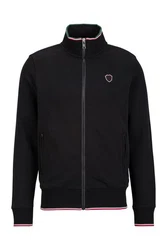 19V69 ITALIA Sweater ZAAN Herren-Trainingsjacke Schwarz/Rot