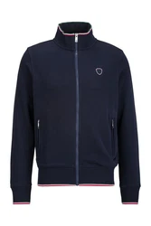 19V69 ITALIA Sweater ZAAN Herren-Trainingsjacke Dunkelblau/Rot