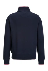 19V69 ITALIA Sweater ZAAN Herren-Trainingsjacke Dunkelblau/Rot