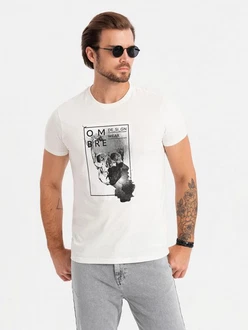 OMBRE Print-Shirt T-Shirt mit Totenkopf OMBRE Print-Shirt T-Shirt mit Totenkopf