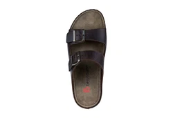 BERKEMANN Adam Pantolette Hausschuh Dunkelbraun/Braun/Creme