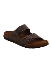 Rodigo Pantolette Pantoletten - Aus hochwertigem Brushleder, Mit Memoryfubett