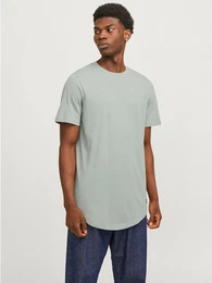Rundhalsshirt JJENOA TEE SS CREW NECK NOOS mit abgerundetem Saum
