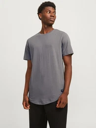 Rundhalsshirt JJENOA TEE SS CREW NECK NOOS mit abgerundetem Saum