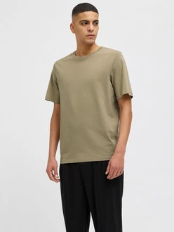 Jack & Jones T-Shirt JJEORGANIC BASIC TEE SS O-NECK Khaki/Dunkelgrün Jack & Jones T-Shirt JJEORGANIC BASIC TEE SS O-NECK Khaki/Dunkelgrün