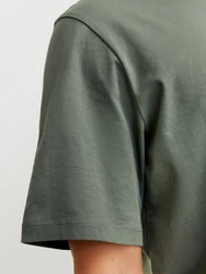 Jack & Jones T-Shirt JJEORGANIC BASIC TEE SS O-NECK Dunkelgrün/Grün