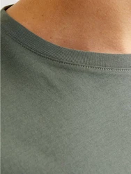 Jack & Jones T-Shirt JJEORGANIC BASIC TEE SS O-NECK Dunkelgrün/Grün