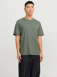 Jack & Jones T-Shirt JJEORGANIC BASIC TEE SS O-NECK Dunkelgrün/Grün