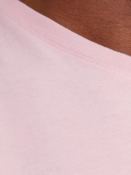 Jack & Jones T-Shirt JJEORGANIC BASIC TEE SS O-NECK rosa