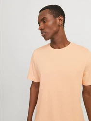 Jack & Jones T-Shirt JJEORGANIC BASIC TEE SS O-NECK Orange/Beige/Rosa