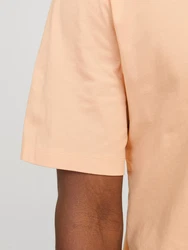 Jack & Jones T-Shirt JJEORGANIC BASIC TEE SS O-NECK Orange/Beige/Rosa