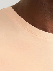 Jack & Jones T-Shirt JJEORGANIC BASIC TEE SS O-NECK Orange/Beige/Rosa