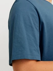 Jack & Jones T-Shirt JJEORGANIC BASIC TEE SS O-NECK Blau/Türkis/Grau