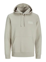 Jack & Jones Sweatshirt JJECORP LOGO SWEAT HOOD (3478) Hellgrau/Khaki/Beige/Grau/Braun