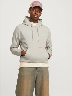 Jack & Jones Sweatshirt JJECORP LOGO SWEAT HOOD (3478) Hellgrau/Khaki/Beige/Grau/Braun