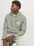 Jack & Jones Sweatshirt JJECORP LOGO SWEAT HOOD (3478) pastellgrün/weiß Jack & Jones Sweatshirt JJECORP LOGO SWEAT HOOD (3478) pastellgrün/weiß