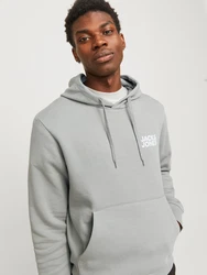 Jack & Jones Sweatshirt JJECORP LOGO SWEAT HOOD (3478) grau