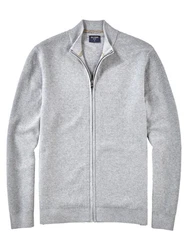 OLYMP Strickjacke Casual Grau/Silber/Hellgrau