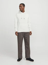 Jack & Jones Sweatshirt JJEBradley Weiß/Khaki/Grau/Beige/Creme/Hellgrau