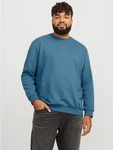 Jack & Jones PlusSize Sweatshirt JJEBradley Grau/Türkis/Blau/Dunkelblau/Hellblau