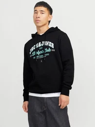 Kapuzensweatshirt JJELOGO SWEAT HOOD 2 COL 24/25 NOOS mit Logo Print