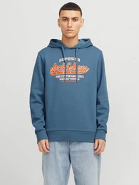 Kapuzensweatshirt JJELOGO SWEAT HOOD 2 COL 24/25 NOOS mit Logo Print
