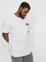 Jack & Jones T-Shirt JJECORP LOGO schwarz/weiß