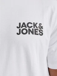 Jack & Jones T-Shirt JJECORP LOGO schwarz/weiß