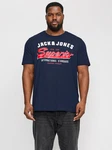 Jack & Jones Plus T-Shirt Dunkelblau/Hellblau Jack & Jones Plus T-Shirt Dunkelblau/Hellblau