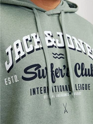Jack & Jones PlusSize Hoodie Sweat Hood JJELOGO Grün/Dunkelgrün
