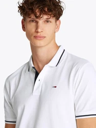 Tommy Jeans Poloshirt Grau/Creme/Khaki/Weiß/Beige