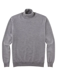 OLYMP Rollkragenpullover Strick Casual Grau/Hellgrau/Dunkelgrau/Silber