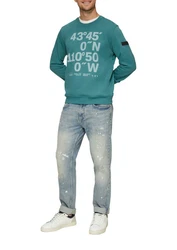 s.Oliver Sweatshirt Grün/Türkis/Blau