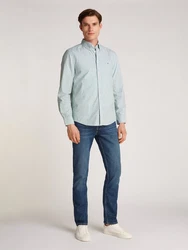 TOMMY HILFIGER Hemd nouveau grün/optic weiß