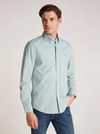 TOMMY HILFIGER Hemd nouveau grün/optic weiß