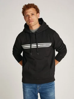TOMMY HILFIGER Sweatshirt Schwarz/Dunkelgrau TOMMY HILFIGER Sweatshirt Schwarz/Dunkelgrau