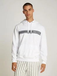 Kapuzensweatshirt CENTRAL CHEST STRIPE HOODY mit kontrastfarbenen Print