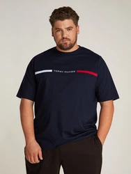 Tommy Hilfiger Big & Tall BT-HILFIGER CHEST INSERT TEE Groen