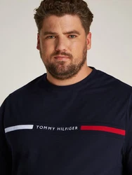 Tommy Hilfiger Big & Tall BT-HILFIGER CHEST INSERT TEE Groen