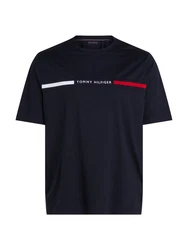 Tommy Hilfiger Big & Tall BT-HILFIGER CHEST INSERT TEE Groen