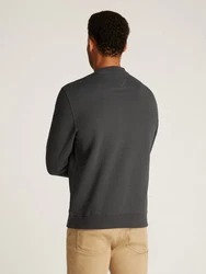 Tommy Jeans Sweatshirt 'LINEAR' Dunkelgrau/Khaki/Schwarz